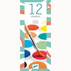 Djeco Sensory Play|Art / Craft^12 Classic Colour Cakes