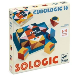 Djeco Wooden Puzzles|Teenager^16 Cube Sologic Game