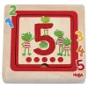 Haba Wooden Puzzles|Early Learning^5 Layer Counting Puzzle