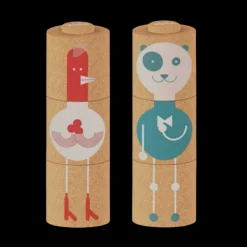 Elou Bath Toys|Age 2^3 Piece Cork Totem Stacking Toy
