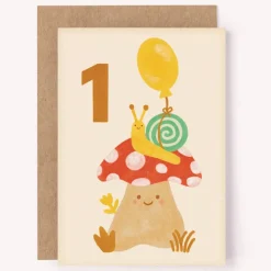 Lauren Sissons Studio Age 1^Age 1 Birthday Card - Kids Cute