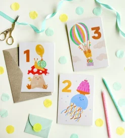 Lauren Sissons Studio Age 1^Age 1 Birthday Card - Kids Cute