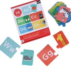 Petit Collage Jigsaws / Puzzles|Age 3^Alphabet Two-Piece Puzzles