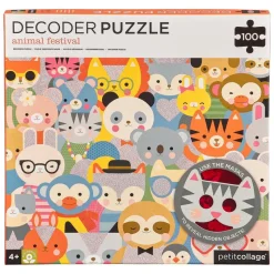 Petit Collage Jigsaws / Puzzles|Age 7 & 8^Animal Festival Decoder Puzzle
