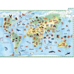 Djeco Stem Toys|Jigsaws / Puzzles^Animals Observation Puzzle + Poster & Book