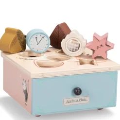 Moulin Roty Wooden Blocks|Early Learning^Apres La Pluie Shape Sorter Box