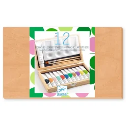 Djeco Art / Craft|Age 11 & 12^Artist's Box with 12 Gouaches