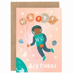 Lauren Sissons Studio Art / Craft^Astronaut Happy Birthday Card | Kids