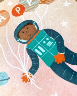 Lauren Sissons Studio Art / Craft^Astronaut Happy Birthday Card | Kids