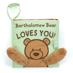 Jellycat Jellycat Books|Jellycat Toys^Bartholomew Bear Loves You - Fabric Activity Book