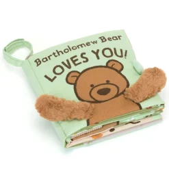 Jellycat Jellycat Books|Jellycat Toys^Bartholomew Bear Loves You - Fabric Activity Book