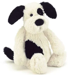 Jellycat Jellycat Toys^Bashful Black & Cream Puppy - Medium