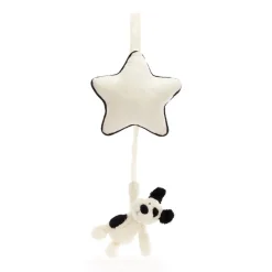 Jellycat Musical / Auditory|Jellycat Toys^Bashful Black & Cream Puppy Music Pull