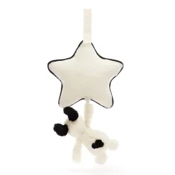 Jellycat Musical / Auditory|Jellycat Toys^Bashful Black & Cream Puppy Music Pull
