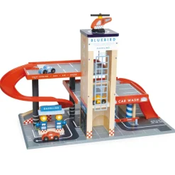 Tender Leaf Toys Wooden Vehicles|Vehicles / Cars / Trucks^Blue Bird Service Station