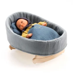 Djeco Dolls|Dolls^Blue Dream Doll Rocking Cradle