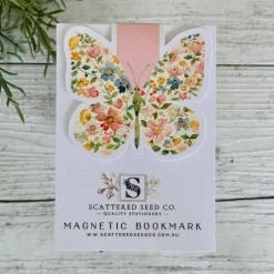 Scattered Seed Co Teenager|Age 11 & 12^Bookmark | Magnetic | Pastel Butterfly