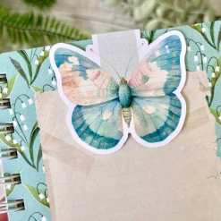 Scattered Seed Co Teenager|Age 11 & 12^Bookmark | Magnetic | Teal butterfly