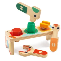 Djeco Early Learning|Hammer / Lace^Bricolou Wood Tool Set
