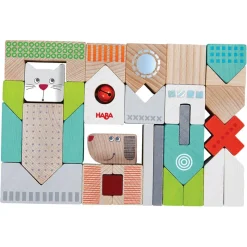 Haba Wooden Blocks|Construction^Building Blocks Dog and Cat