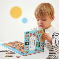 Janod Age 5 & 6|Age 4^Building Site Magnetic Story