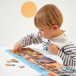 Janod Age 5 & 6|Age 4^Building Site Magnetic Story