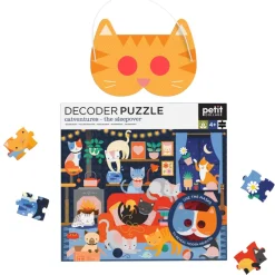 Petit Collage Jigsaws / Puzzles|Age 5 & 6^Cat Adventures 2D Decoder Puzzle