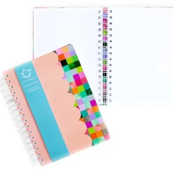 Rhicreative Stationery|Art / Craft^Check Pattern Peach Scallop Journal