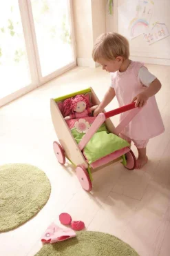 Haba Role Play|Dolls^Cherry Blossom Convertable Doll Pram