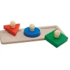 Plan Toys Wooden Puzzles|Early Learning^Chunky Shape Matching Puzzle