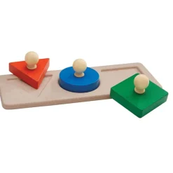 Plan Toys Wooden Puzzles|Early Learning^Chunky Shape Matching Puzzle