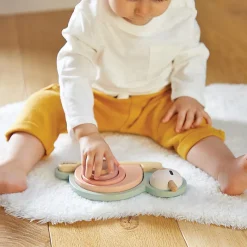 Janod Wooden Puzzles|Early Learning^Cocoon Stacking Sensory Snail