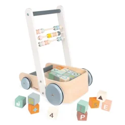 Janod Wooden Blocks|Push / Pull^Cocoon Walker With Blocks