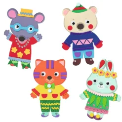 Djeco Art / Craft|Age 4^Collage Kit - Little Sweethearts