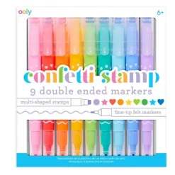 Ooly Stationery|Art / Craft^Confetti Stamp Double Ended Markers