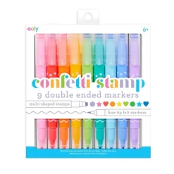 Ooly Stationery|Art / Craft^Confetti Stamp Double Ended Markers
