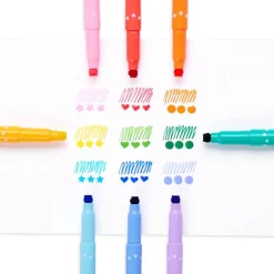 Ooly Stationery|Art / Craft^Confetti Stamp Double Ended Markers