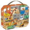 Janod Jigsaws / Puzzles|Age 5 & 6^Construction Site Case Puzzle