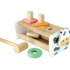 I'm Toy Early Learning|Hammer / Lace^Cow Hammer Bench | Shape Sorter