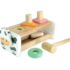I'm Toy Early Learning|Hammer / Lace^Cow Hammer Bench | Shape Sorter