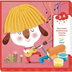 Djeco Early Learning|Sensory Play^Curls And Straight Hair Modelling Dough