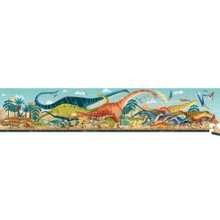 Janod Age 9 & 10|Age 7 & 8^Dino Panoramic Case Puzzle