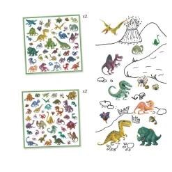 Djeco Stickers / Transfers|Age 5 & 6^Dinosaurs Sticker Pack