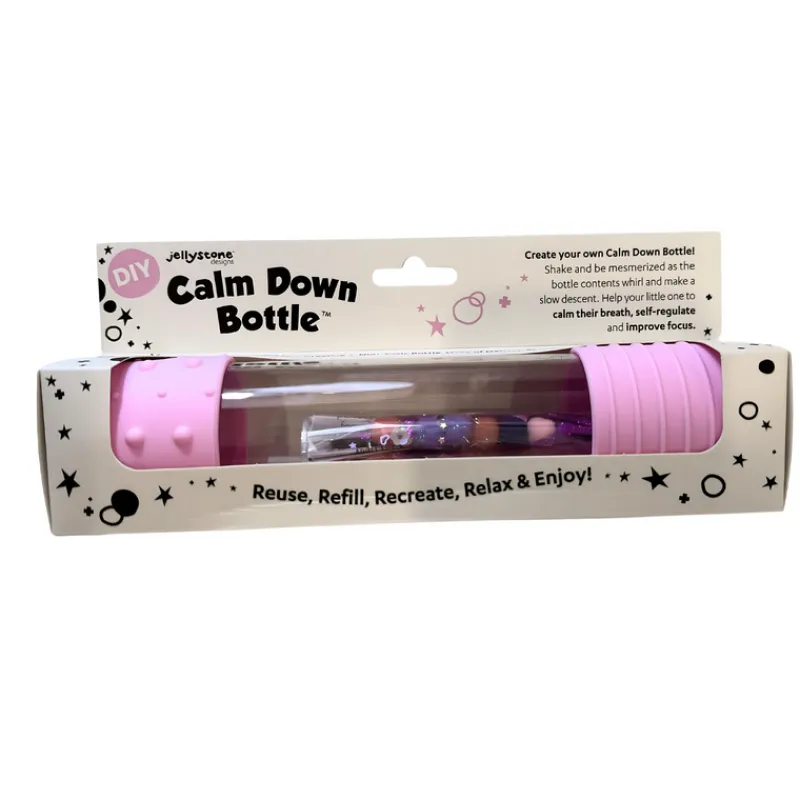 Jellystone Designs Sensory Play|Age 4^DIY Calm Down Bottle | Pink