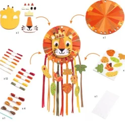 Djeco Art / Craft|Age 7 & 8^DIY Little Lion Dreamcatcher