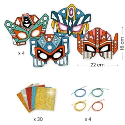 Djeco Art / Craft|Age 7 & 8^DIY Super Robots Masks
