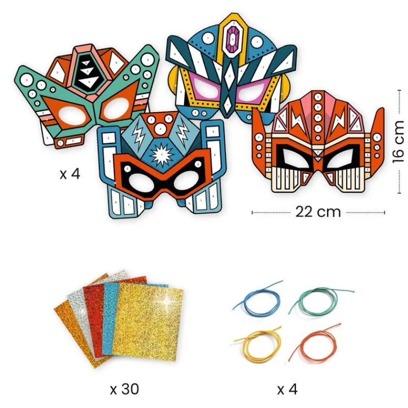 Djeco Art / Craft|Age 7 & 8^DIY Super Robots Masks