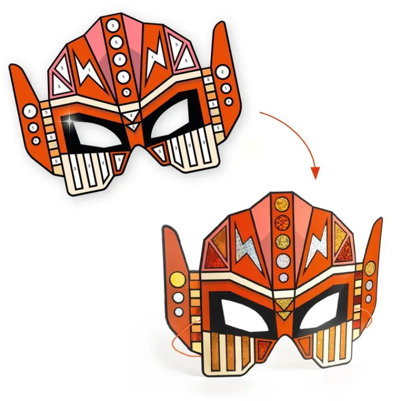 Djeco Art / Craft|Age 7 & 8^DIY Super Robots Masks