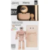 Once-Kids Art / Craft|Age 7 & 8^DIY Wooden Action figure (with colour pencils)