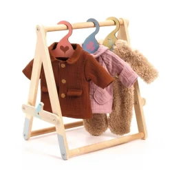 Djeco Dolls|Dolls^Dolls Clothing Rack with Hangers